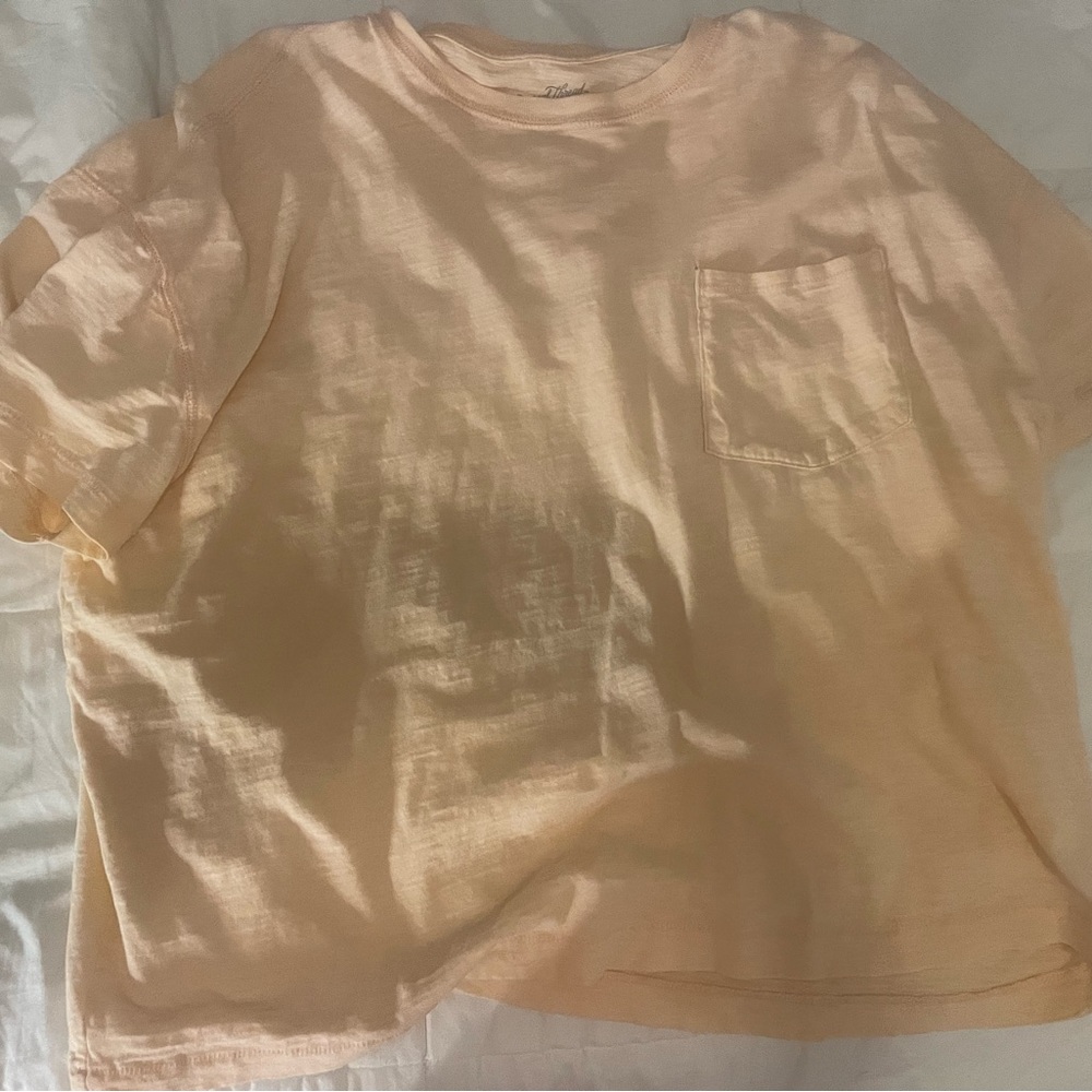 light orange shirt size L